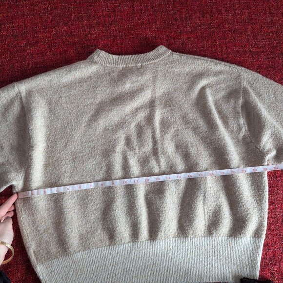 *2/$20* Oatmeal Lightweight H&M sweater, Size S - Picture 6 of 7